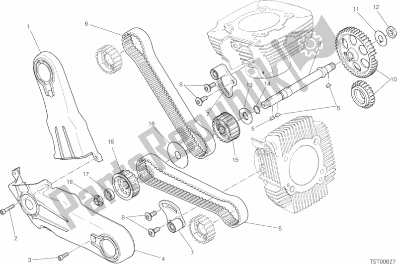 Tutte le parti per il Sistema Di Cronometraggio del Ducati Scrambler Desert Sled Thailand 803 2020